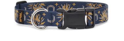 Collar De Perro Teva 25mm Sol Y Luna Insignia Azul