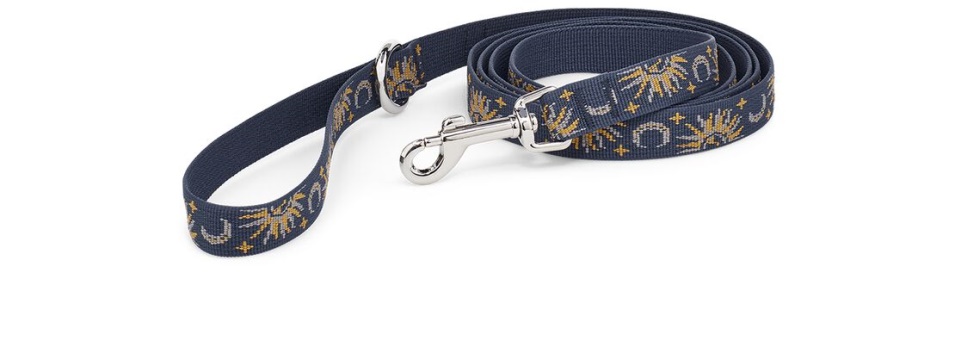 Correa Para Perro Teva Sol Y Luna Insignia Azul 19mm - Imagen 1