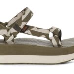 Flatform Universal Teva Balance Oliva Quemado