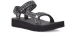 Teva Dorinda Blanco-negro Midform Universal - Imagen 2