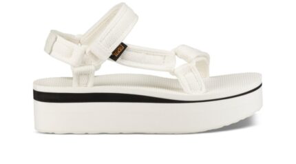 Teva Flatform Universal Malla Impresión Blanco Brillante