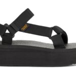 Teva Universal De Plataforma Plana Negra